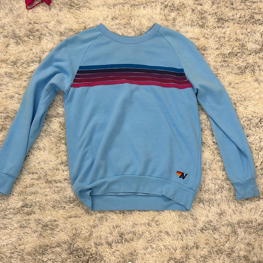 Aviator Nation 5 stripe sweatshirt size M